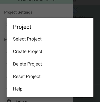 Project Menu