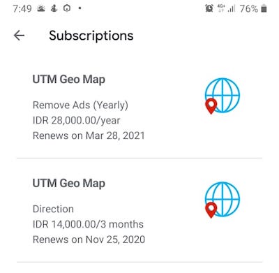 UTM Geo Map Problem With In-APP Purchase